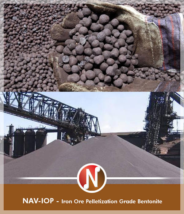 NAV-IOP, Iron Ore Pelletization Grade Bentonite, Manufacturer and supplier of Bentonite, Bentonite supplier, Bentonite Exporter, Bentonite Mines India, Bentonite Gujarat, Bentonite Manufacturer in India, Bentonite, Bentonite Kutch, Gujarat, Bentonite Minerals